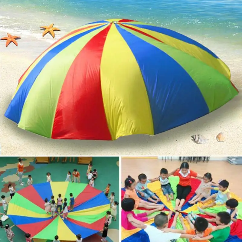 2M Child Kid Sports Development Outdoor Rainbow Umbrella Parachute Toy Jump-sack Ballute Play Parachute
2M Child Kid Sports Development Outdoor Rainbow Umbrella Parachute Toy Jump-sack Ballute Play Parachute