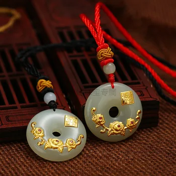 Parent-child outfit Carved peony peace clasp pendant Bead string necklace charm female style children's styles
Parent-child outfit Carved peony peace clasp pendant Bead string necklace charm female style children's styles