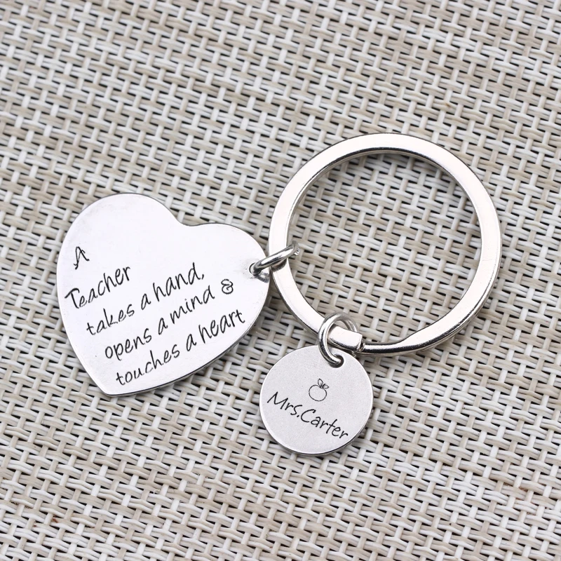 Name Customized Private Key Chain Teacher's Day Gift Thank You Hand Mind Heart Men Women Teacher Special Jewelry Key Holder
Name Customized Private Key Chain Teacher's Day Gift Thank You Hand Mind Heart Men Women Teacher Special Jewelry Key Holder