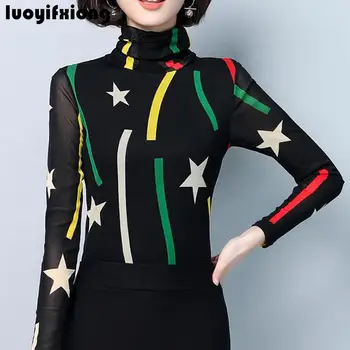 Blusas Mujer De Moda 2019 Fashion Turtleneck Lace Blouse Long Sleeve Slim Print Lace Women Shirts Plus Size Shirt Camisas Mujer
Blusas Mujer De Moda 2019 Fashion Turtleneck Lace Blouse Long Sleeve Slim Print Lace Women Shirts Plus Size Shirt Camisas Mujer