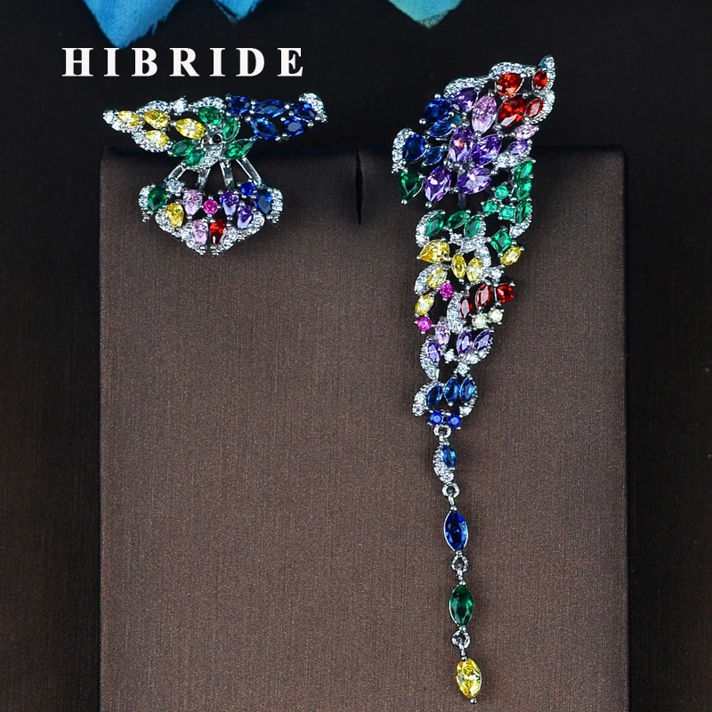 HIBRIDE Two Kind Multicolor High Quality Cubic Zirconia Drop Earring For Women Fashion Jewelry Bijoux Party Gift Wholesale E-801
HIBRIDE Two Kind Multicolor High Quality Cubic Zirconia Drop Earring For Women Fashion Jewelry Bijoux Party Gift Wholesale E-801
