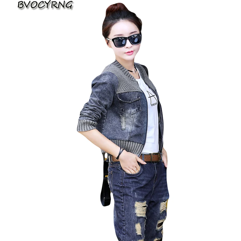 2018 New Women Denim jackets And Coats Spring Autumn Big Size Patchwork Outerwear Long Sleeve Stand Jeans Jacket Female Clothing
2018 New Women Denim jackets And Coats Spring Autumn Big Size Patchwork Outerwear Long Sleeve Stand Jeans Jacket Female Clothing