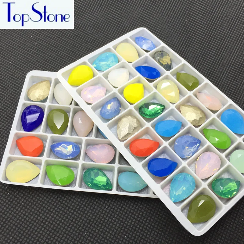 Topstone K9 Glass Crystal Opal 13x18mm Teardrop 28pcs Pointed Back Rhinestones More Colors Can mix colors High Quality
Topstone K9 Glass Crystal Opal 13x18mm Teardrop 28pcs Pointed Back Rhinestones More Colors Can mix colors High Quality