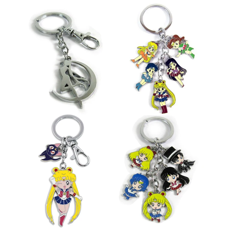 Экшн фигурка Sailormoon игрушка в виде кота из сплава модель брелка милый мультяшный