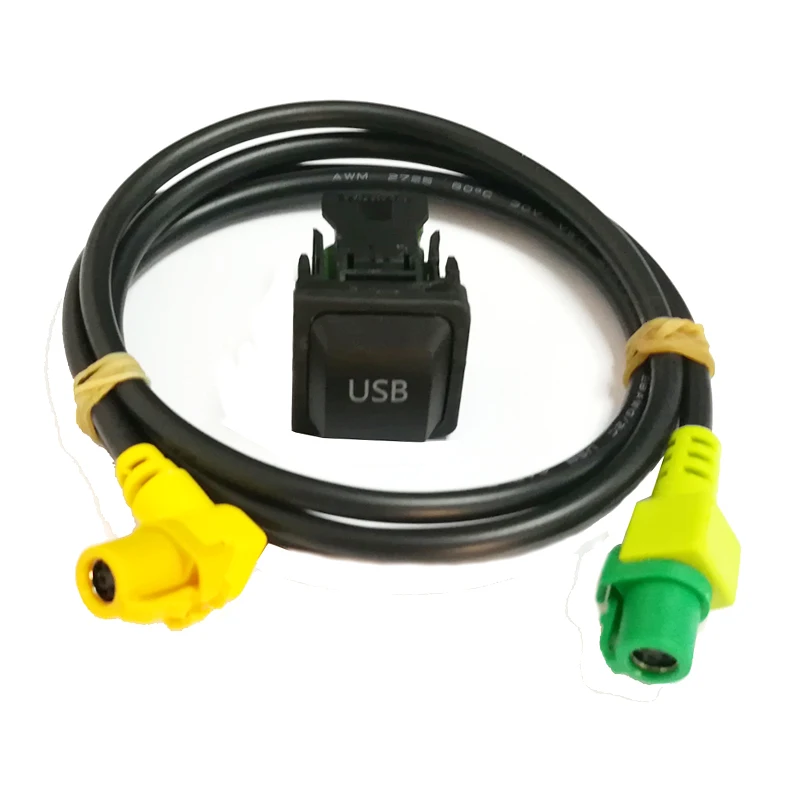 Car USB AUX switch button cable harness USB audio adapter RCD510 RCD310 USB cable for VW Golf 5 6 Jetta MK5 GTI CC Polo Passat
Car USB AUX switch button cable harness USB audio adapter RCD510 RCD310 USB cable for VW Golf 5 6 Jetta MK5 GTI CC Polo Passat