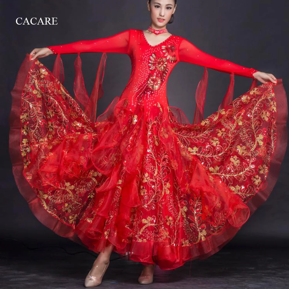 Ballroom Waltz Dresses Dance Competition Dresses Ballroom Dress Standard Customized 8 Colors D0270 Big Hem Long Sleeve Applique
Ballroom Waltz Dresses Dance Competition Dresses Ballroom Dress Standard Customized 8 Colors D0270 Big Hem Long Sleeve Applique
