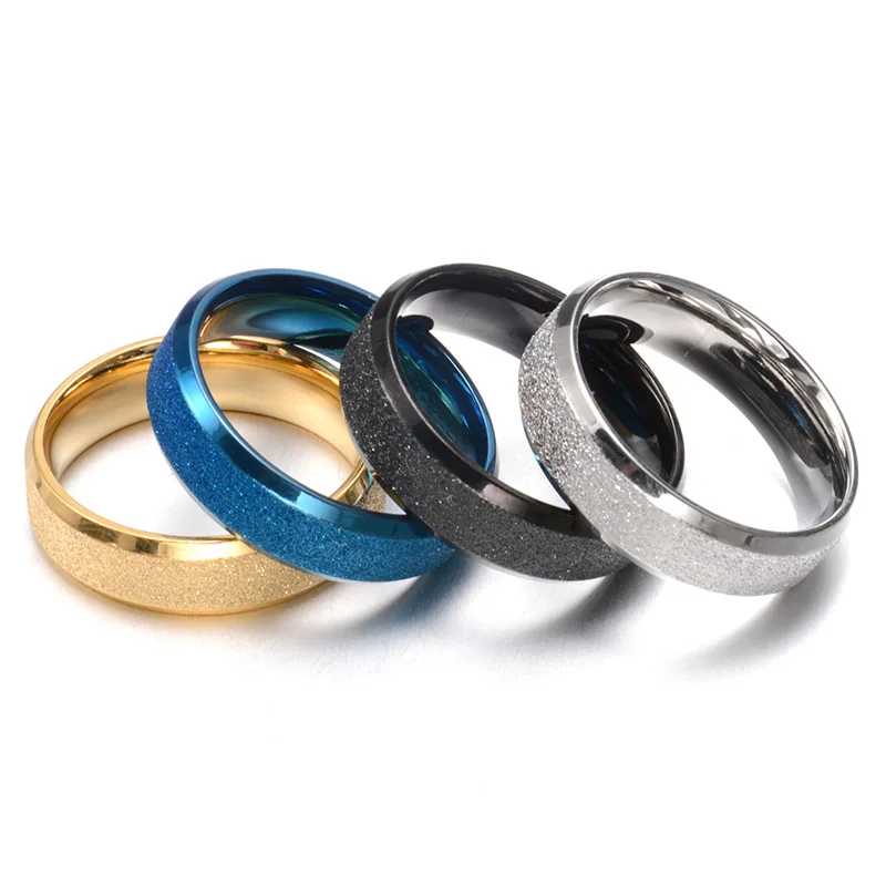 Frosted Party Ring for Women and Men Lover Matte Sandblasted Ring Black / Blue / Gold / Silver Color Titanium Couple Jewelry
Frosted Party Ring for Women and Men Lover Matte Sandblasted Ring Black / Blue / Gold / Silver Color Titanium Couple Jewelry