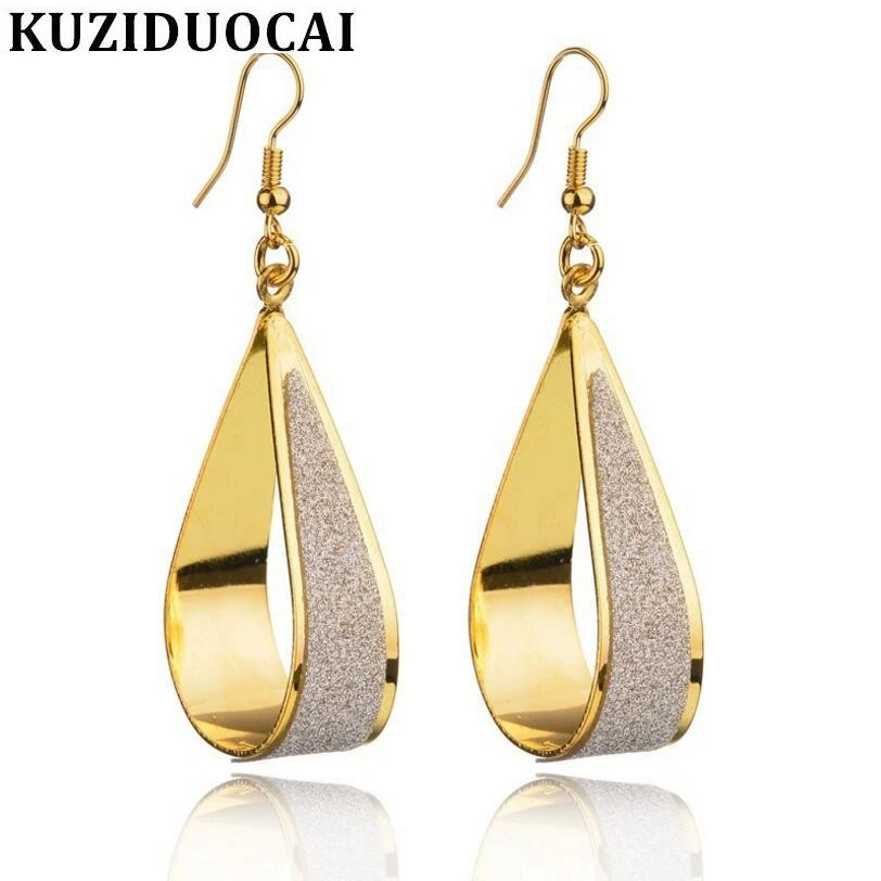 Kuziduocai New Fashion Jewelry Rock Metal Scrub Matte Texture Queen Droplet Stud Earrings For Women Brincos Pendientes E-546
Kuziduocai New Fashion Jewelry Rock Metal Scrub Matte Texture Queen Droplet Stud Earrings For Women Brincos Pendientes E-546