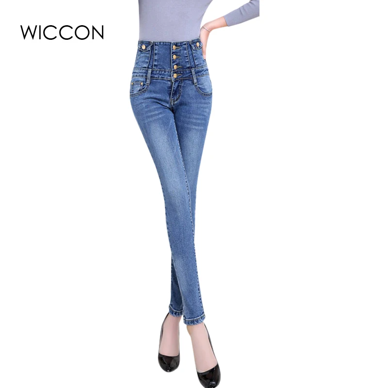 WICCON Fashion Women Elastic High Waist Jeans Skinny Stretch Jeans Female Casual Spring Summer Denim Pencil Pants Women Jeans
WICCON Fashion Women Elastic High Waist Jeans Skinny Stretch Jeans Female Casual Spring Summer Denim Pencil Pants Women Jeans
