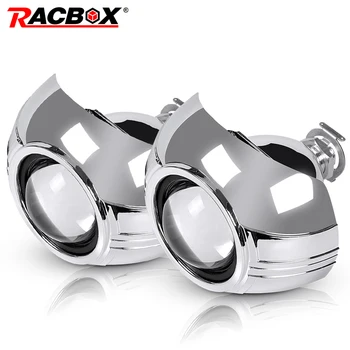 RACBOX 2Pcs 2.5 Inch Universal Bi-xenon Projector Len Silver Shroud H1 Xenon HID Bulb For H4 H7 Car Headlight DIY Retrofit Kit
RACBOX 2Pcs 2.5 Inch Universal Bi-xenon Projector Len Silver Shroud H1 Xenon HID Bulb For H4 H7 Car Headlight DIY Retrofit Kit