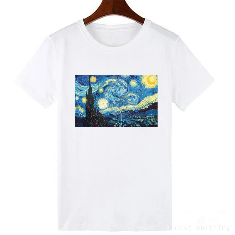 Women T Shirt Van Gogh Art Oil Painting Lattice Print Cute Plus Size Female T-shirt Casual Harajuku T-shirts Camisetas Mujer
Women T Shirt Van Gogh Art Oil Painting Lattice Print Cute Plus Size Female T-shirt Casual Harajuku T-shirts Camisetas Mujer