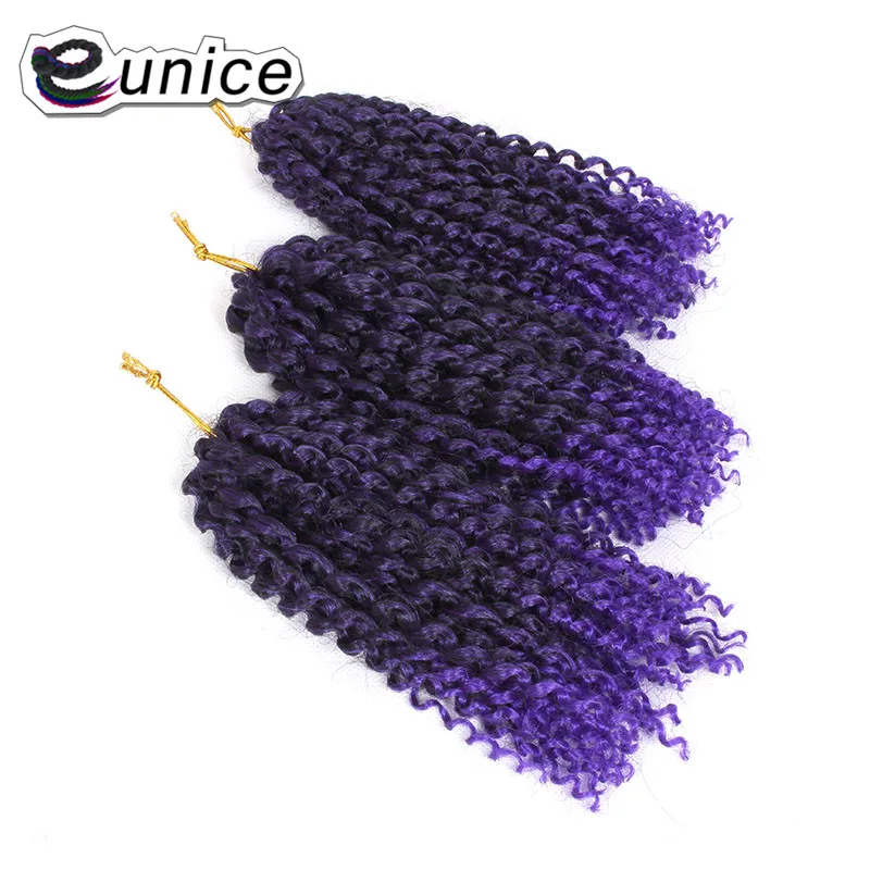 Synthetic Ombre Braiding Hair Mali bob Kinky Curly Crochet Hair (12)