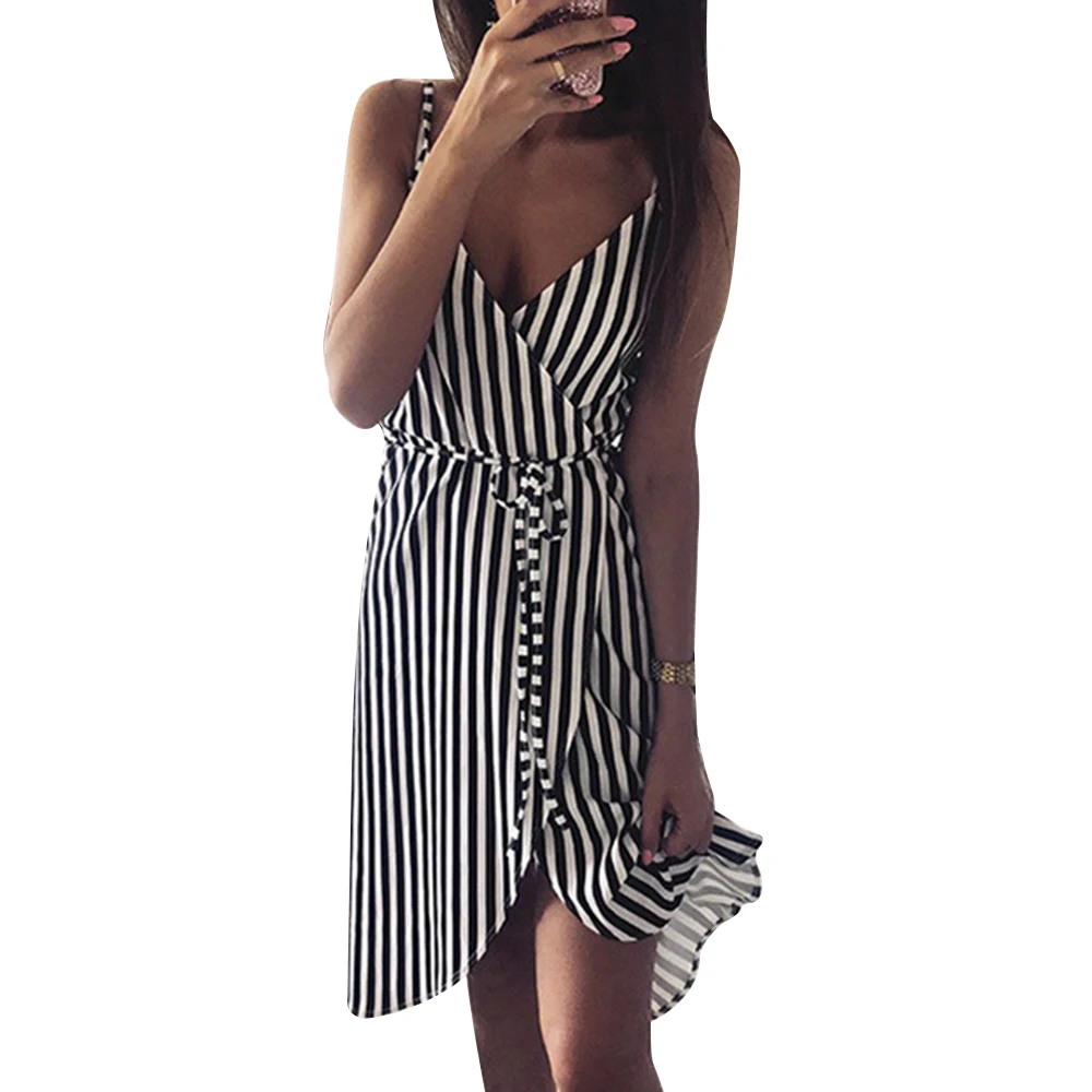 Laamei Dress Women Stripe Printing Sleeveless Off Shoulder Dress Evening Party Vest Empire Sashes Dress Women
Laamei Dress Women Stripe Printing Sleeveless Off Shoulder Dress Evening Party Vest Empire Sashes Dress Women