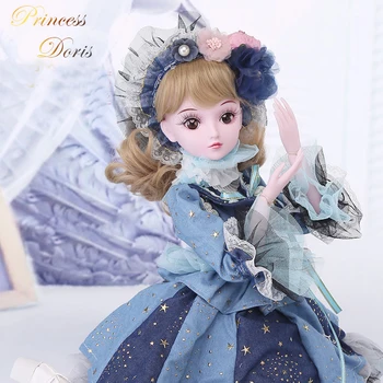 Kawaii DORIS Blue Dress Girl Doll Large 1/3 Bjd Dolls 60CM Jointed Princess Dolls Toys for Children Kids Toys Birthday Gifts
Kawaii DORIS Blue Dress Girl Doll Large 1/3 Bjd Dolls 60CM Jointed Princess Dolls Toys for Children Kids Toys Birthday Gifts