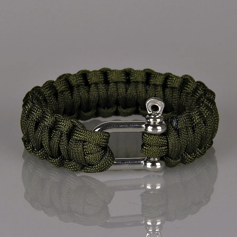 New Outdoor Rescue Paracord Survival Bracelet Black Hand Made Rope Parachute Bracelet Men Women Braided Jewelry
New Outdoor Rescue Paracord Survival Bracelet Black Hand Made Rope Parachute Bracelet Men Women Braided Jewelry