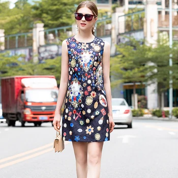 HIGH QUALITY Newest Fashion 2020 Designer Runway Dress Women's Sleeveless Diamonds Beading Jacquard Tank Dress
HIGH QUALITY Newest Fashion 2020 Designer Runway Dress Women's Sleeveless Diamonds Beading Jacquard Tank Dress
