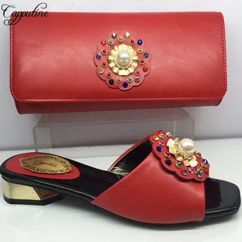 Capputine High Quality Elegant 5CM Shoes And Bag Set Latest African Design Shoes And Bag Set For Evening Party On Stock BL235C
Capputine High Quality Elegant 5CM Shoes And Bag Set Latest African Design Shoes And Bag Set For Evening Party On Stock BL235C