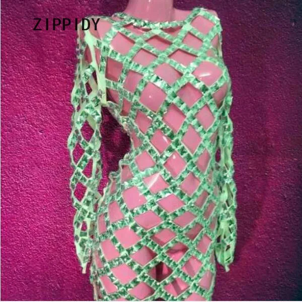 Big Shining Stones Stretch Hollow One-Piece Dress Costume Oufit Nightclub Female Singer Dancer Bar Dj Show Party Stage Dresses
Big Shining Stones Stretch Hollow One-Piece Dress Costume Oufit Nightclub Female Singer Dancer Bar Dj Show Party Stage Dresses