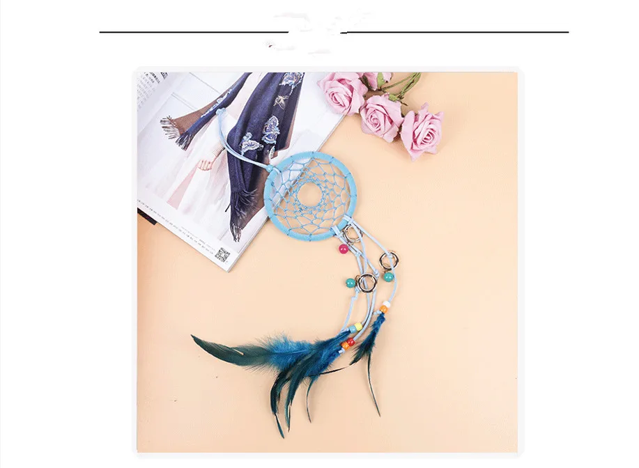 1PC New Indian Handmade Colorful Dream Catcher Feather Wall Hanging Decoration Ornament Gift Wind Chimes MJ 003
1PC New Indian Handmade Colorful Dream Catcher Feather Wall Hanging Decoration Ornament Gift Wind Chimes MJ 003