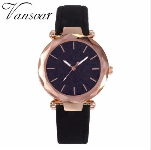 Fashionable Luxury Ladies Leather Quartz Wrist Watches