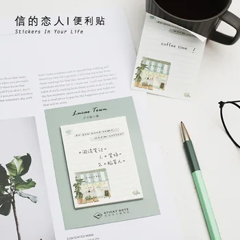 4 Pcs/Set Novelty Lucas Town Memo Pads N Times Coffee Bakery Store Sticky Notes Marker Stickers Stationery
4 Pcs/Set Novelty Lucas Town Memo Pads N Times Coffee Bakery Store Sticky Notes Marker Stickers Stationery