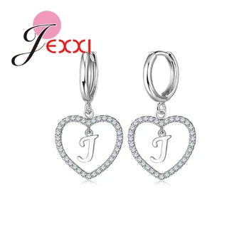 Special Wedding Gifts Letters A To Z Design 925 Sterling Silver Lovely Heart Crystal Drop Earrings Jewelry For Women
Special Wedding Gifts Letters A To Z Design 925 Sterling Silver Lovely Heart Crystal Drop Earrings Jewelry For Women