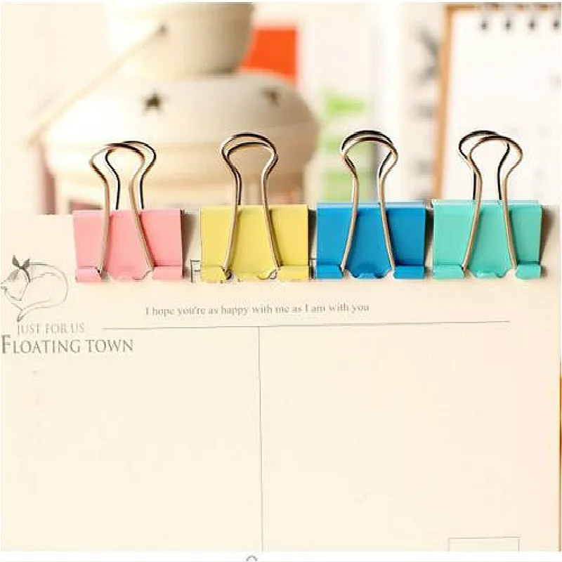 20Pcs Colorful Metal Binder Clips Paper Clip 15mm Office Learning Supplies Color Random
20Pcs Colorful Metal Binder Clips Paper Clip 15mm Office Learning Supplies Color Random