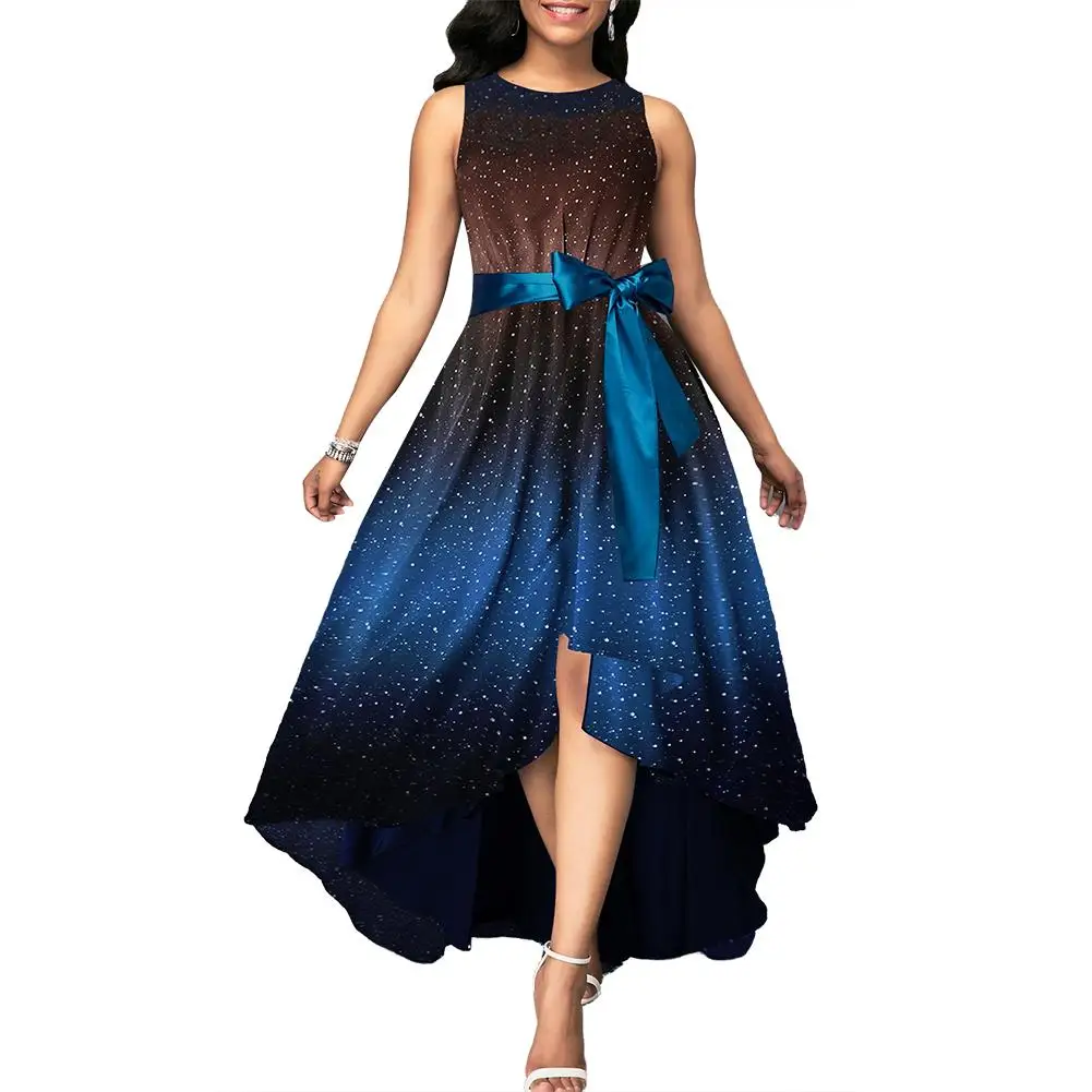 \Dress On The Smell Summer 2019 Plus Size Women Starry Sky Sleeveless Bow Belted High Waist Irregular Maxi Dress
\Dress On The Smell Summer 2019 Plus Size Women Starry Sky Sleeveless Bow Belted High Waist Irregular Maxi Dress