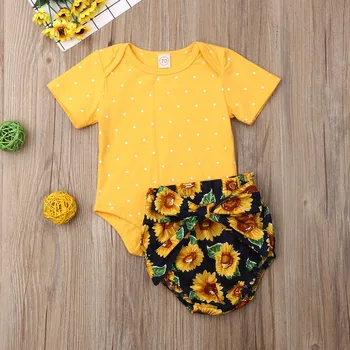 Infant Kid Baby Girl Clothes Set Romper Top Sunflower Shorts 2PCS Summer Short Sleeve Outfit Clothing 0-18M
Infant Kid Baby Girl Clothes Set Romper Top Sunflower Shorts 2PCS Summer Short Sleeve Outfit Clothing 0-18M
