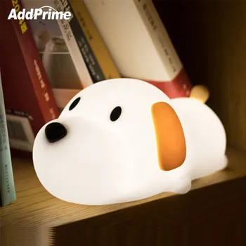 USB Rechargeable Silicone Puppy Dog LED Night Light for Children Baby Kids Bedroom Sleeping Bedside Lamp With Timer Home Decor
USB Rechargeable Silicone Puppy Dog LED Night Light for Children Baby Kids Bedroom Sleeping Bedside Lamp With Timer Home Decor