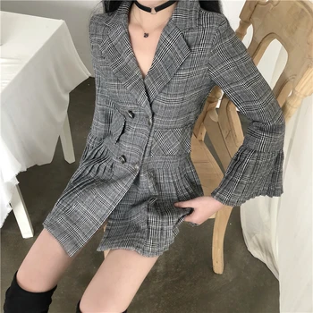 MUMUZI Spring Autumn Suit Pleated Blazer Women 2019 New Casual Double Breasted Pocket Women Jackets Elegant Long Sleeve Blazer
MUMUZI Spring Autumn Suit Pleated Blazer Women 2019 New Casual Double Breasted Pocket Women Jackets Elegant Long Sleeve Blazer