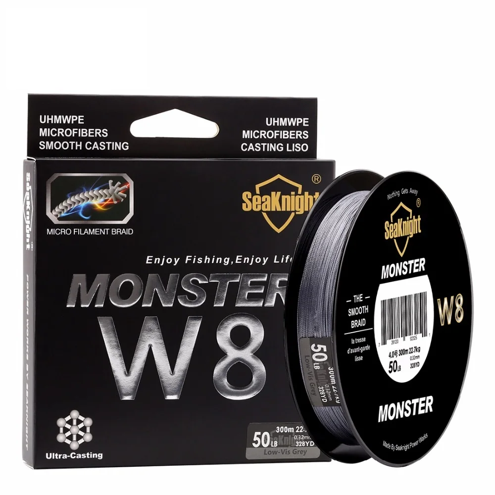 Хорошего качества Monster W8 300 м 8 strands супер прочная Леска рыболовная сеть из