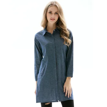 Women Blouse 2018 New Casual brand Long Sleeve Blue Shirt Woman Office Wear Shirts High Quality Blusas Ladies Tops long pattern
Women Blouse 2018 New Casual brand Long Sleeve Blue Shirt Woman Office Wear Shirts High Quality Blusas Ladies Tops long pattern