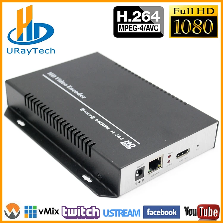 

URay H264 /H.264 /H 264 HDMI Encoder HDMI To IP Streaming Video Encoder Decoder RTMP UDP HLS RTSP For IPTV, Live Broadcast
