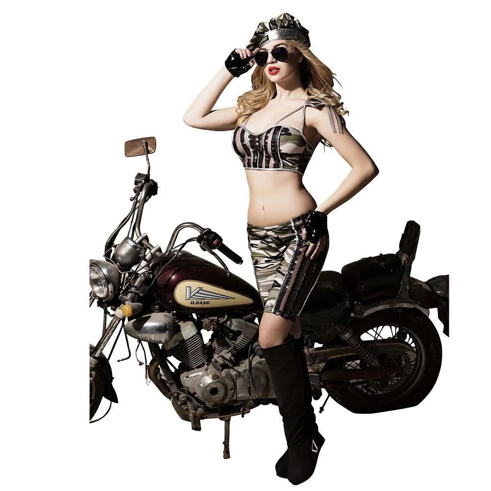 2019 New Camouflage Army Military Uniform Costume With Sunglass Hat Gloves Tops Shorts Halloween Carnival Fancy Game Cosplay Set
2019 New Camouflage Army Military Uniform Costume With Sunglass Hat Gloves Tops Shorts Halloween Carnival Fancy Game Cosplay Set