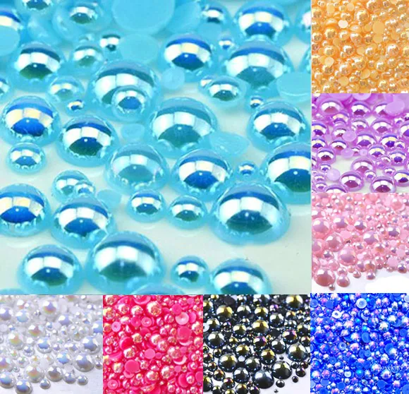 500Pcs Mixed 2-10mm Aqua Blue AB Half Round Pearl Beads Craft Cabochon Scrapbook Decoration Flatback Nail Art Garment Beads DIY
500Pcs Mixed 2-10mm Aqua Blue AB Half Round Pearl Beads Craft Cabochon Scrapbook Decoration Flatback Nail Art Garment Beads DIY