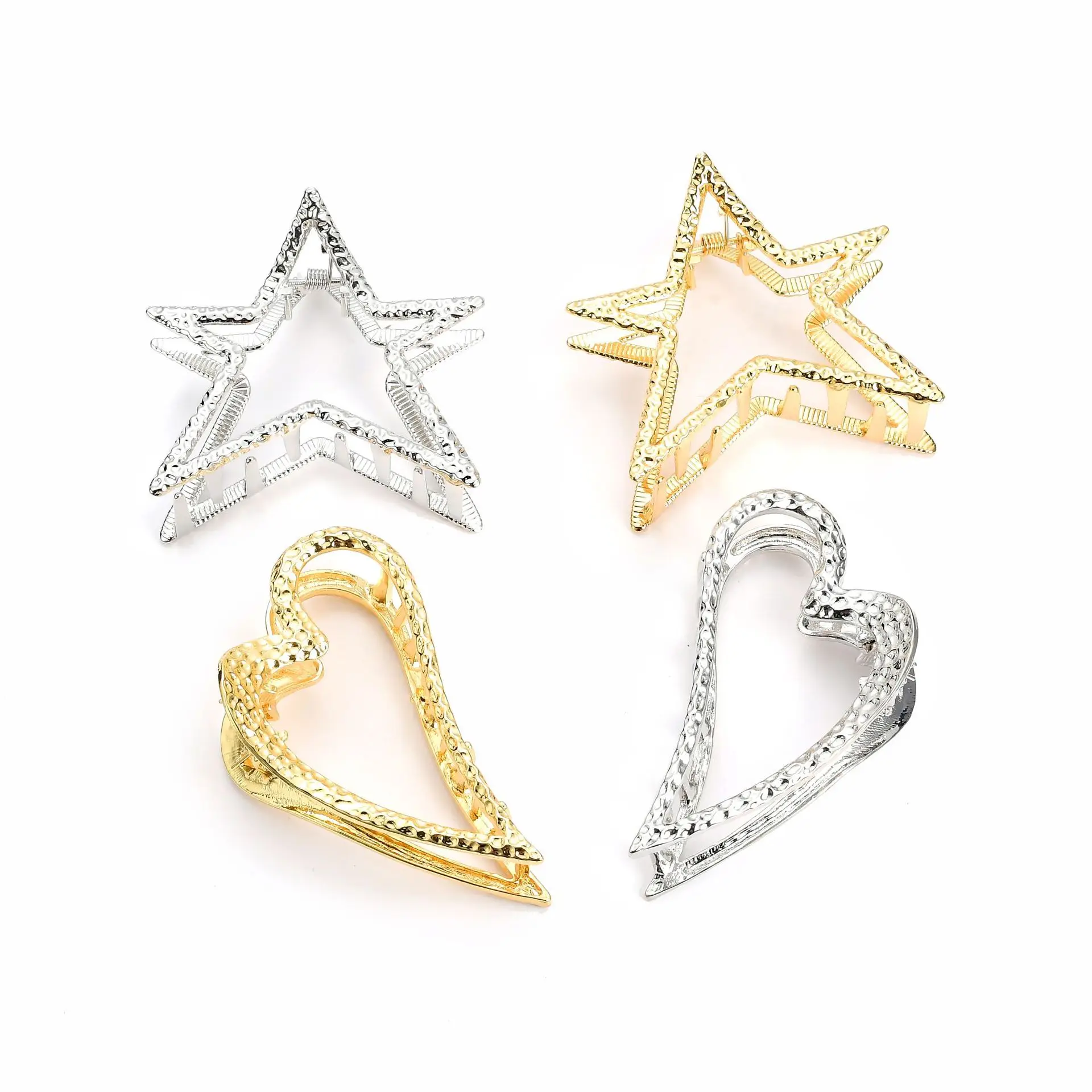 2pcs/lot sell lots of hair accessories Love hollow hearts and stars bath pentagram catch clip to large hair pin for girls
2pcs/lot sell lots of hair accessories Love hollow hearts and stars bath pentagram catch clip to large hair pin for girls