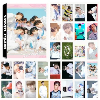 New 30Pcs/set KPOP SEVENTEEN LOVE&LETTER Album Photo Card PVC Cards Self Made LOMO Card Photocard
New 30Pcs/set KPOP SEVENTEEN LOVE&LETTER Album Photo Card PVC Cards Self Made LOMO Card Photocard