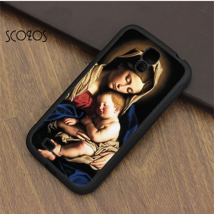 SCOZOS birth of Jesus bunda maria phone case cover for samsung galaxy S3 S4 S5 S6 S7 S8 edge note 3 4 5 | Мобильные телефоны и