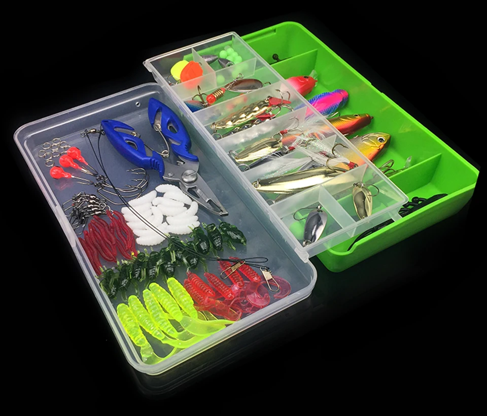 Jiadiaoni 100 Pieces Carp Fishing Lure Set Spinner Metal Bait Fly Fish –  Bargain Bait Box