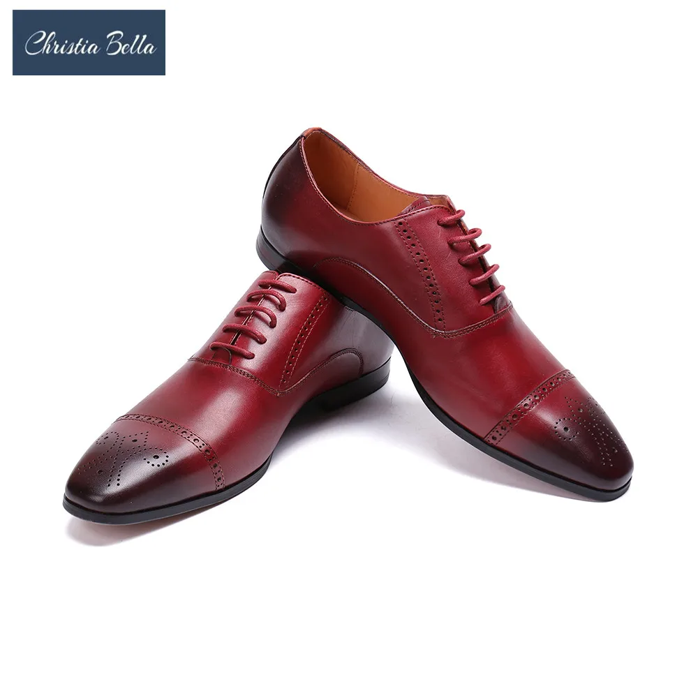 Christia Bella Mens New Shoes Genuine Leather Whole Cut Oxfords Dress Shoes Wedding Party Man Brown Footwear With Brogue Carved
Christia Bella Mens New Shoes Genuine Leather Whole Cut Oxfords Dress Shoes Wedding Party Man Brown Footwear With Brogue Carved