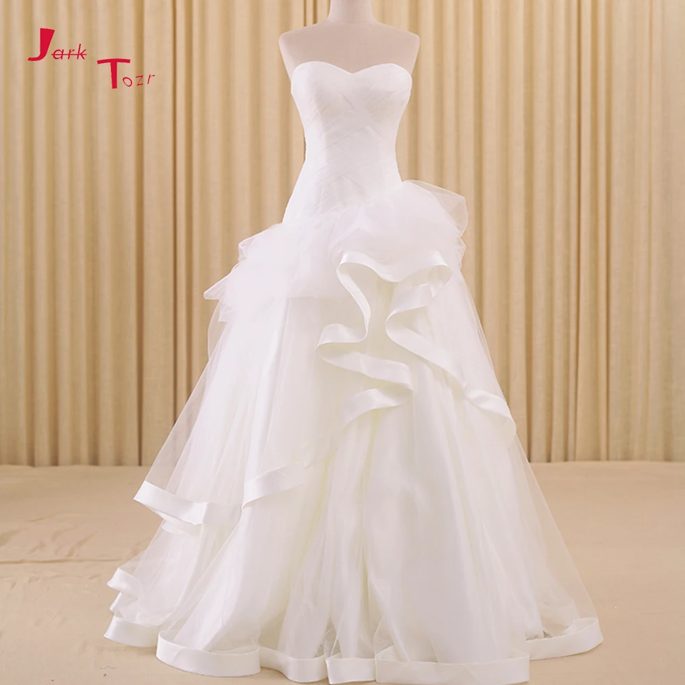 Jark Tozr Custom Made Wedding Gowns Robe De Mariee 2019 White Red Champagne Burgundy Bridal Dresses Long Plus Size Mariage
Jark Tozr Custom Made Wedding Gowns Robe De Mariee 2019 White Red Champagne Burgundy Bridal Dresses Long Plus Size Mariage