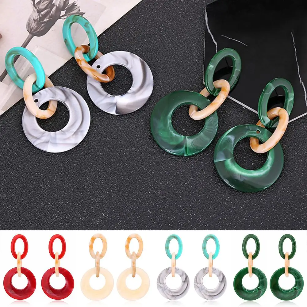 Hot sale Vintage Big Hoop Acrylic Dangle Ear Drop Earrings Woman Charm Party Jewelry Gift
Hot sale Vintage Big Hoop Acrylic Dangle Ear Drop Earrings Woman Charm Party Jewelry Gift