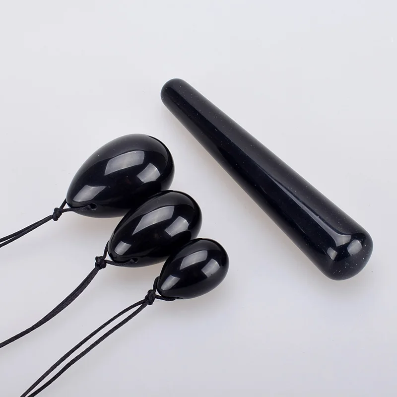 Black Obsidian Yoni Egg Crystal Massage Wands Jade Eggs Ben Wa Balls for Women Kegel Exercise Vaginal Muscles Tighten
Black Obsidian Yoni Egg Crystal Massage Wands Jade Eggs Ben Wa Balls for Women Kegel Exercise Vaginal Muscles Tighten
