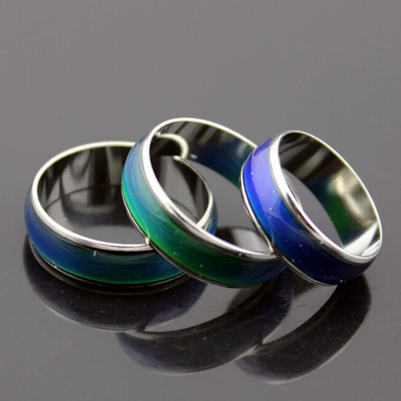 Fashion Silver Plated Women's Ring Magic Color Engagement Rings Party Jewelry Christmas Spinning Mood Rings,Temperature Ch
Fashion Silver Plated Women's Ring Magic Color Engagement Rings Party Jewelry Christmas Spinning Mood Rings,Temperature Ch