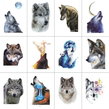 HXMAN 12 PCS/lot Wolf Temporary Tattoo Sticker for Women Men Fashion Body Art Adults Waterproof Hand Fake Tatoo 9.8X6cm W12-01
HXMAN 12 PCS/lot Wolf Temporary Tattoo Sticker for Women Men Fashion Body Art Adults Waterproof Hand Fake Tatoo 9.8X6cm W12-01