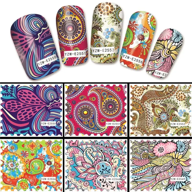 6 Designs in one Fashion Full Cover Colorful Nail Sticker Water Transfer Patch Foils Nail Decals DIY Stamp Tips
6 Designs in one Fashion Full Cover Colorful Nail Sticker Water Transfer Patch Foils Nail Decals DIY Stamp Tips