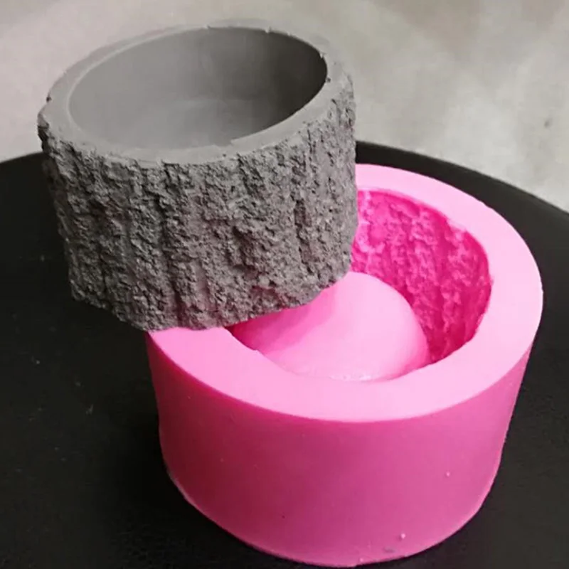 Simulated Tree Stump Shape Flowerpot Silicone Mold Succulent Planter Concrete Silicone Mold Candle Holder Cement Clay Molds
Simulated Tree Stump Shape Flowerpot Silicone Mold Succulent Planter Concrete Silicone Mold Candle Holder Cement Clay Molds