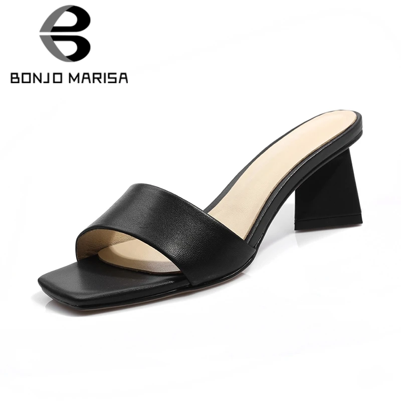 BONJOMARISA 2019 New Arrivals Genuine Leather Open Toe Fashion Shoes Woman Pumps Female Summer Mules Date Pumps Woman Shoes
BONJOMARISA 2019 New Arrivals Genuine Leather Open Toe Fashion Shoes Woman Pumps Female Summer Mules Date Pumps Woman Shoes