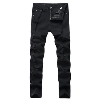 2019 new high street, European and American fashion jeans, men's pure cotton broken trousers, slim and slim pants.
2019 new high street, European and American fashion jeans, men's pure cotton broken trousers, slim and slim pants.